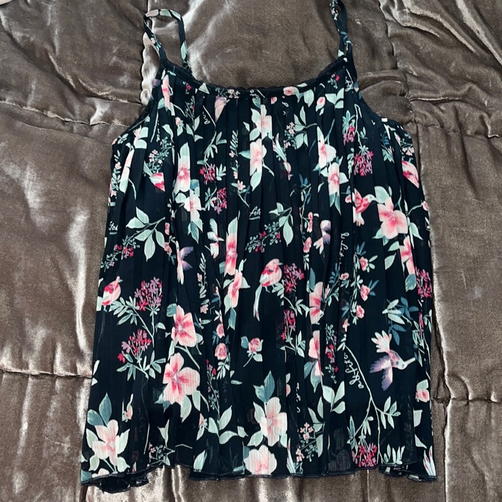 Abercrombie kids floral blouse